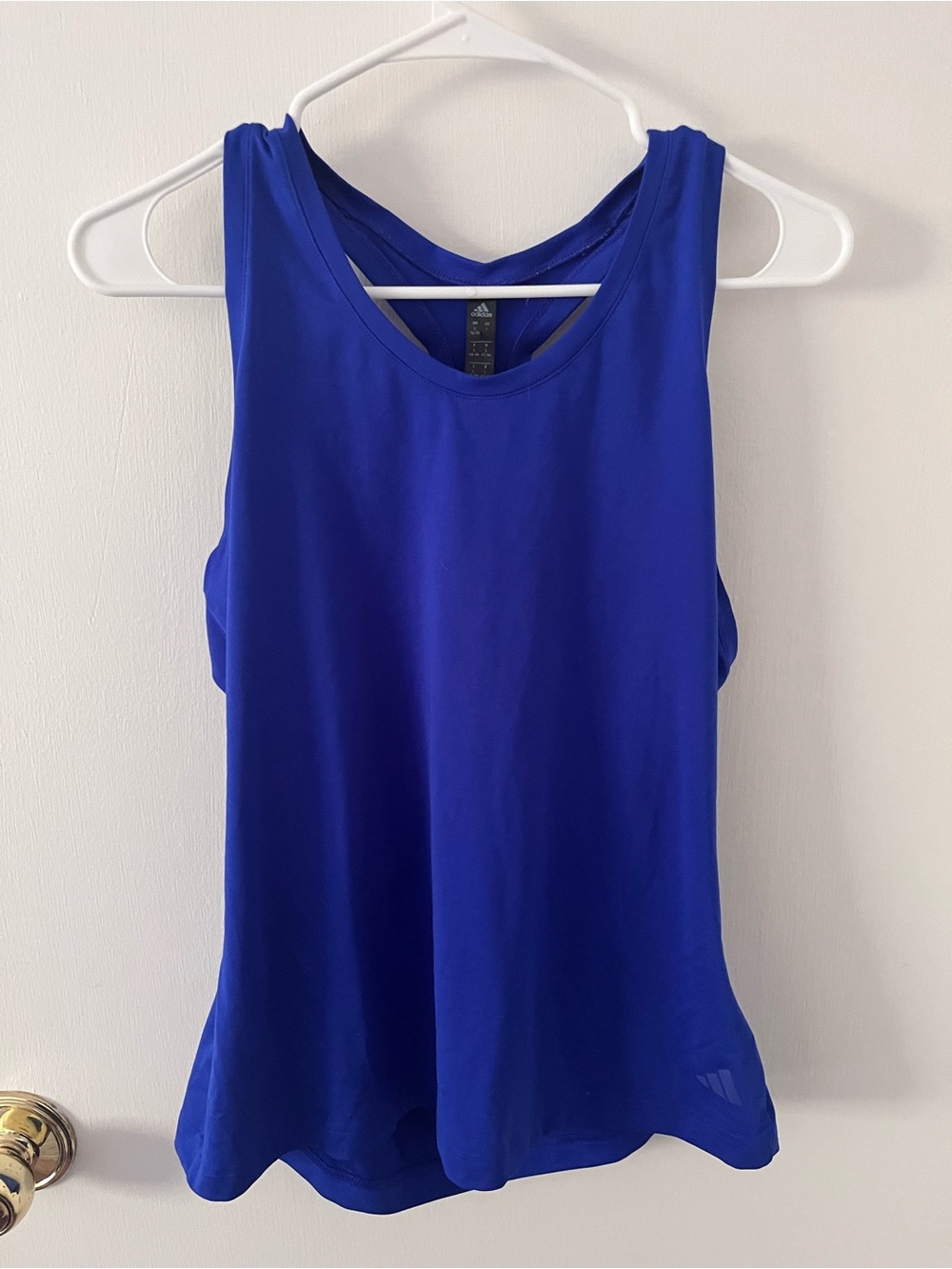 Adidas Women’s Racerback Performance Tank Top Running Activewear Workout Blue L